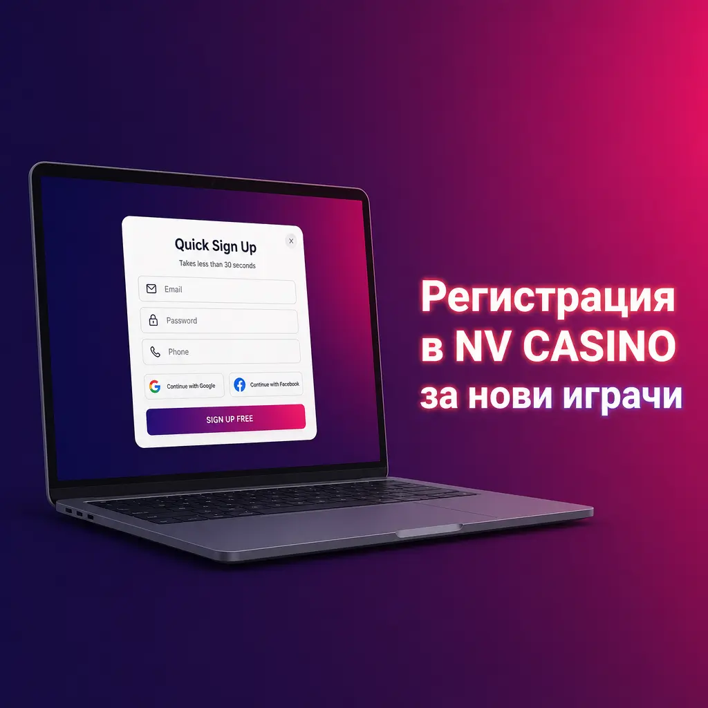 Регистрация в NV CASINO